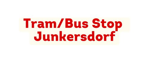 Tram Bus Stop Junkersdorf